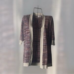 Cozy Multicolor Open-Front Cardigan